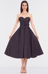 ColsBM Kallie Black Plum Gorgeous A-line Strapless Sleeveless Flower Bridesmaid Dresses