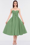 ColsBM Kallie Fair Green Gorgeous A-line Strapless Sleeveless Flower Bridesmaid Dresses