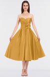 ColsBM Kallie Golden Nugget Gorgeous A-line Strapless Sleeveless Flower Bridesmaid Dresses
