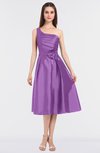ColsBM Ellison African Violet Mature A-line Asymmetric Neckline Sleeveless Zip up Bridesmaid Dresses