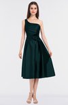 ColsBM Ellison Blue Green Mature A-line Asymmetric Neckline Sleeveless Zip up Bridesmaid Dresses