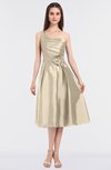 ColsBM Ellison Cornhusk Mature A-line Asymmetric Neckline Sleeveless Zip up Bridesmaid Dresses