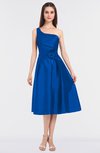 ColsBM Ellison Electric Blue Mature A-line Asymmetric Neckline Sleeveless Zip up Bridesmaid Dresses