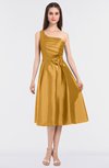 ColsBM Ellison Golden Nugget Mature A-line Asymmetric Neckline Sleeveless Zip up Bridesmaid Dresses