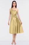 ColsBM Ellison Light Yellow Mature A-line Asymmetric Neckline Sleeveless Zip up Bridesmaid Dresses