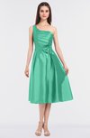 ColsBM Ellison Mint Green Mature A-line Asymmetric Neckline Sleeveless Zip up Bridesmaid Dresses