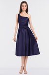 ColsBM Ellison Orient Blue Mature A-line Asymmetric Neckline Sleeveless Zip up Bridesmaid Dresses