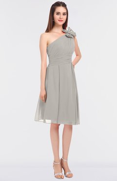 ColsBM Dalary Hushed Violet Classic A-line Asymmetric Neckline Sleeveless Criss-cross Straps Knee Length Bridesmaid Dresses