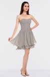 ColsBM Makenna Mushroom Glamorous A-line Strapless Sleeveless Mini Beaded Bridesmaid Dresses