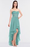 ColsBM Cynthia Eggshell Blue Elegant A-line Strapless Sleeveless Zip up Floor Length Bridesmaid Dresses