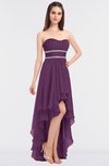 ColsBM Cynthia Grape Juice Elegant A-line Strapless Sleeveless Zip up Floor Length Bridesmaid Dresses