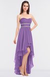 ColsBM Cynthia Hyacinth Elegant A-line Strapless Sleeveless Zip up Floor Length Bridesmaid Dresses