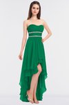 ColsBM Cynthia Pepper Green Elegant A-line Strapless Sleeveless Zip up Floor Length Bridesmaid Dresses