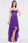 ColsBM Cynthia Royal Purple Elegant A-line Strapless Sleeveless Zip up Floor Length Bridesmaid Dresses
