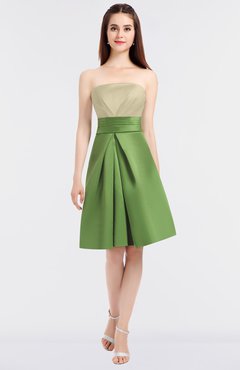 ColsBM Trinity Novelle Peach Glamorous A-line Zip up Knee Length Ruching Bridesmaid Dresses