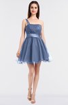 ColsBM Lucille Freesia Princess Ball Gown Asymmetric Neckline Zip up Mini Ruching Bridesmaid Dresses