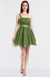 ColsBM Lucille Gleam Princess Ball Gown Asymmetric Neckline Zip up Mini Ruching Bridesmaid Dresses
