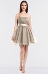 ColsBM Lucille Silver Peony Princess Ball Gown Asymmetric Neckline Zip up Mini Ruching Bridesmaid Dresses