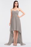 ColsBM Skye Fawn Sexy A-line Strapless Zip up Sweep Train Ruching Bridesmaid Dresses