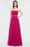 ColsBM Lexi Beetroot Purple Elegant Bateau Sleeveless Zip up Floor Length Appliques Bridesmaid Dresses
