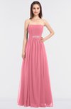 ColsBM Lexi Watermelon Elegant Bateau Sleeveless Zip up Floor Length Appliques Bridesmaid Dresses