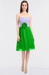 ColsBM Kadence Classic Green Modern A-line Strapless Sleeveless Flower Bridesmaid Dresses