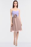ColsBM Kadence Dusty Rose Modern A-line Strapless Sleeveless Flower Bridesmaid Dresses