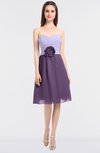 ColsBM Kadence Eggplant Modern A-line Strapless Sleeveless Flower Bridesmaid Dresses