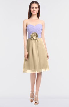 ColsBM Kadence Marzipan Modern A-line Strapless Sleeveless Flower Bridesmaid Dresses