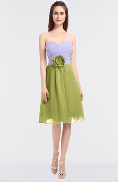 ColsBM Kadence Pistachio Modern A-line Strapless Sleeveless Flower Bridesmaid Dresses