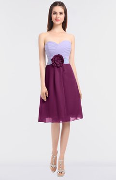 ColsBM Kadence Raspberry Modern A-line Strapless Sleeveless Flower Bridesmaid Dresses