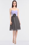 ColsBM Kadence Ridge Grey Modern A-line Strapless Sleeveless Flower Bridesmaid Dresses