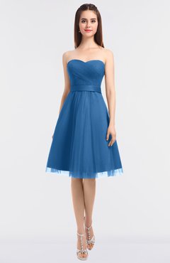 ColsBM Olivia Campanula Princess A-line Strapless Knee Length Bow Bridesmaid Dresses