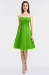 ColsBM Olivia Classic Green Princess A-line Strapless Knee Length Bow Bridesmaid Dresses