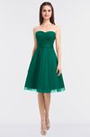 ColsBM Olivia Pepper Green Princess A-line Strapless Knee Length Bow Bridesmaid Dresses