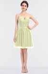 ColsBM Julissa Anise Flower Glamorous Strapless Sleeveless Zip up Knee Length Ruching Bridesmaid Dresses