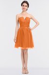 ColsBM Julissa Mango Glamorous Strapless Sleeveless Zip up Knee Length Ruching Bridesmaid Dresses