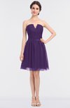 ColsBM Julissa Petunia Glamorous Strapless Sleeveless Zip up Knee Length Ruching Bridesmaid Dresses