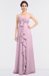 ColsBM Jemma Baby Pink Elegant A-line Strapless Sleeveless Ruching Bridesmaid Dresses