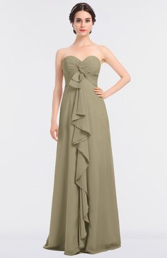 ColsBM Jemma Candied Ginger Elegant A-line Strapless Sleeveless Ruching Bridesmaid Dresses