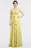 ColsBM Jemma Daffodil Elegant A-line Strapless Sleeveless Ruching Bridesmaid Dresses