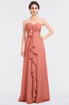 ColsBM Jemma Desert Flower Elegant A-line Strapless Sleeveless Ruching Bridesmaid Dresses