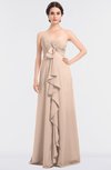 ColsBM Jemma Fresh Salmon Elegant A-line Strapless Sleeveless Ruching Bridesmaid Dresses