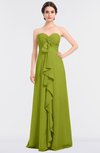 ColsBM Jemma Green Oasis Elegant A-line Strapless Sleeveless Ruching Bridesmaid Dresses