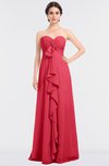 ColsBM Jemma Guava Elegant A-line Strapless Sleeveless Ruching Bridesmaid Dresses
