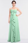 ColsBM Jemma Honeydew Elegant A-line Strapless Sleeveless Ruching Bridesmaid Dresses