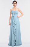 ColsBM Jemma Ice Blue Elegant A-line Strapless Sleeveless Ruching Bridesmaid Dresses