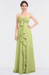 ColsBM Jemma Lime Sherbet Elegant A-line Strapless Sleeveless Ruching Bridesmaid Dresses