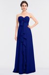 ColsBM Jemma Nautical Blue Elegant A-line Strapless Sleeveless Ruching Bridesmaid Dresses