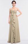 ColsBM Jemma Novelle Peach Elegant A-line Strapless Sleeveless Ruching Bridesmaid Dresses